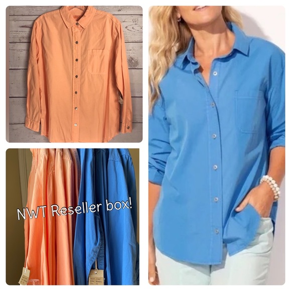 Escape by Habitat Tops - Reseller “Not So Mystery Box” Escape Salt Wash Poplin Shirts NWT